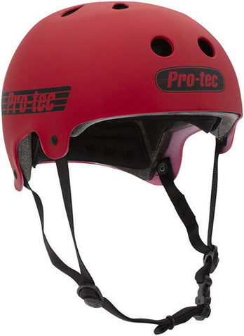 Pro Tec Old School Certified Helmet - Matte Red